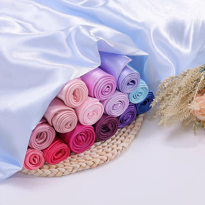 Ткань атлас-имитация шелка для свадебных платьев и упаковки подарочных коробок (50x75)