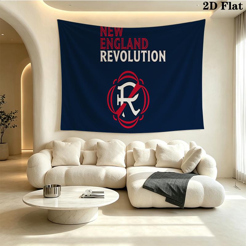 New England Revolution Wall tapestry, aesthetic printed fabric blanket, suitable for bedroom, living room, and home decor.