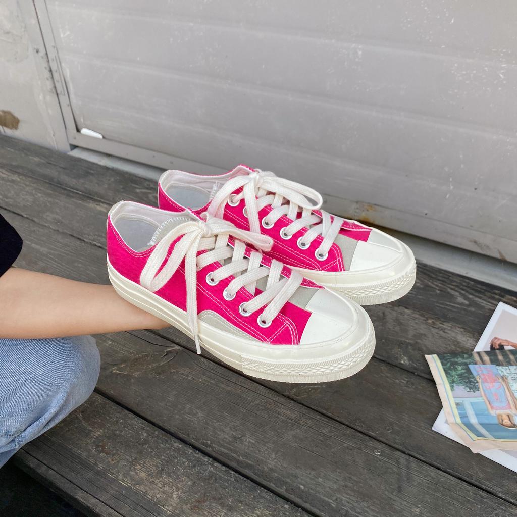 New White Canvas Shoes Low-cut Vulcanized Shoes 2024 Retro Luxury Brand Women Shoe Comfortable Student Sneakers Zapatillas Mujer