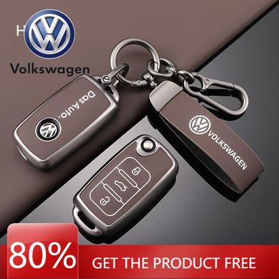 Для VOLKSWAGEN Кожаный Чехол-Оболочка Для Автомобильного Пульта Ключей Для Volkswagen VW Polo Golf Passat Tiguan Beetle Caddy T5 Up Eos Брелок