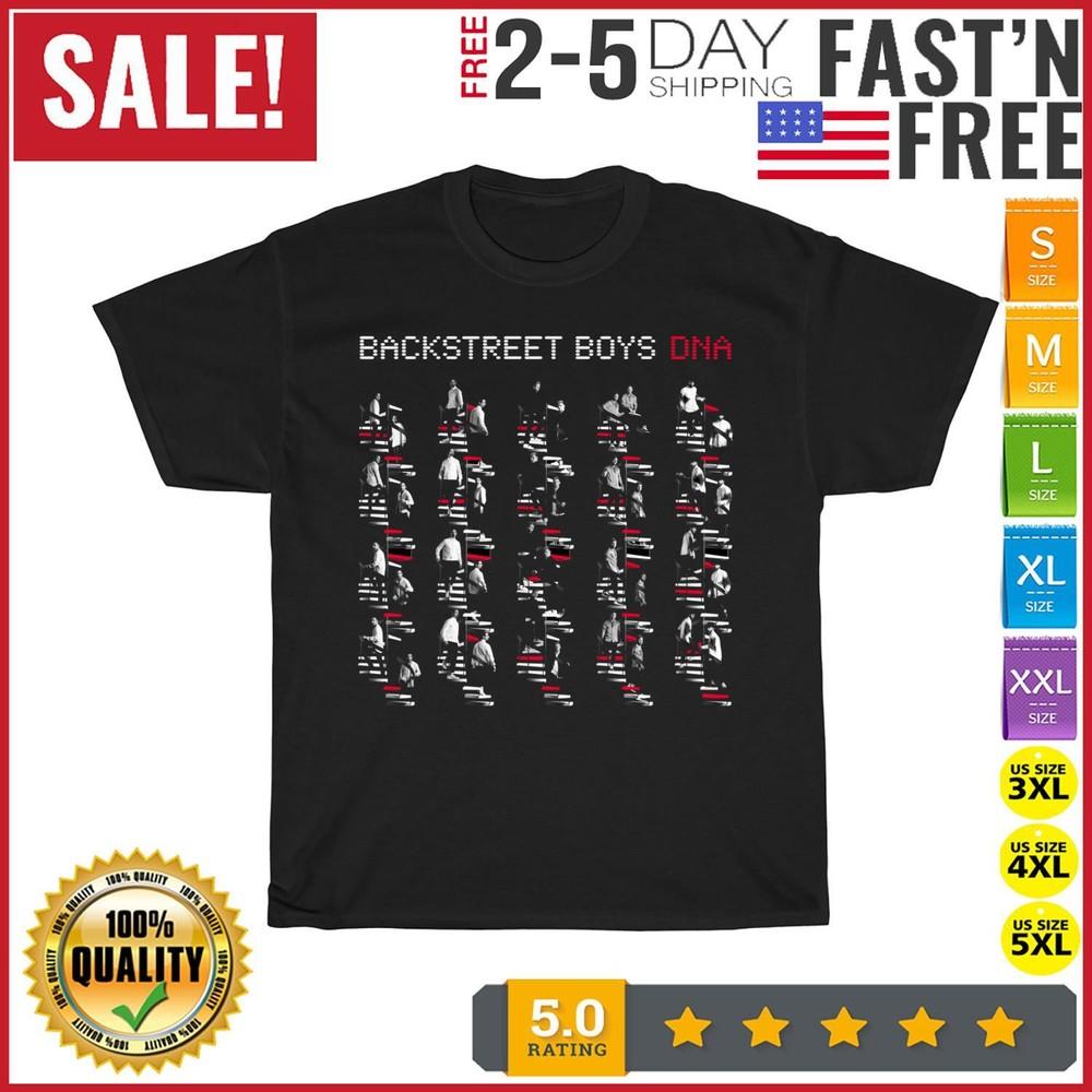 Backstreet Boys - DNA Red Steps Long Sleeve Vintage T Shirt Men Women Fashion