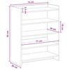 Shoe Cabinet Grey Sonoma 73.5 x 36 x 92 cm Engineered Wood