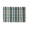 Dulton Cotton Handloom 500 X Washable Handwoven Checkered Machine Mat, Green, 750mm, 100% Cotton, Mat, Rug, Pattern, Washable, RN-0497-75GN