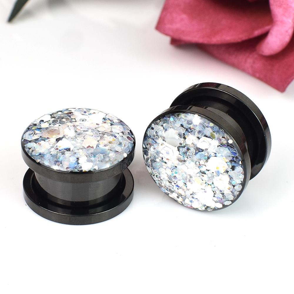 2 шт. 3-30 мм металлического цвета, ушные манометры, туннели и заглушки из нержавеющей стали, расширители ушей, шпильки, растягивающиеся ювелирные изделия для пирсинга