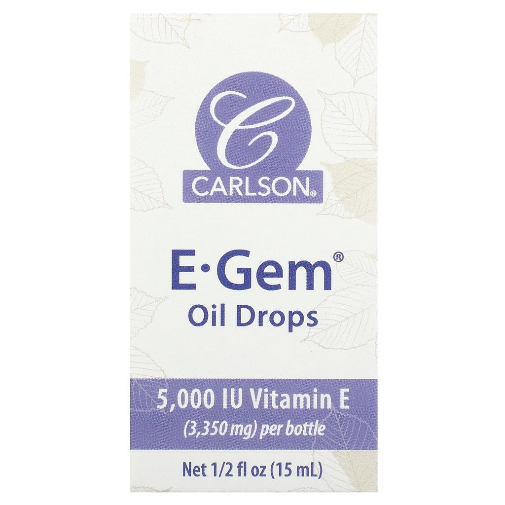 Carlson E-Gem Oil Drops, 1/2 Fl Oz (15 Ml)