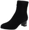 Stuart Fashion Boots Stretch Knit Short Boots BK [Jill Shoe]