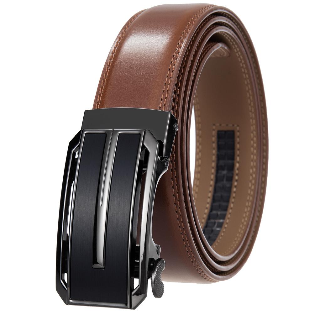 Двухслойный воловий кожаный мужской автоматический ремень, ремень, ремень, мужской ремень Ly36- 2114-1