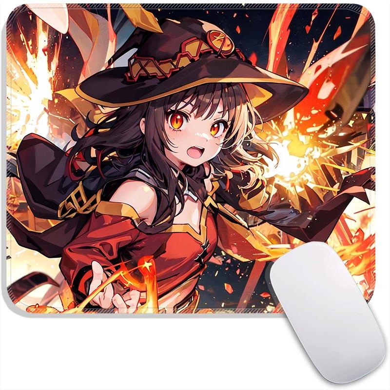 Kono Suba Стандартный Игровой Коврик для Мыши Маленький Коврик для Игровой Мыши Аксессуары для Геймеров Дорожные Коврики для Мыши ПК Нескользящий Офисный Коврик для Мыши