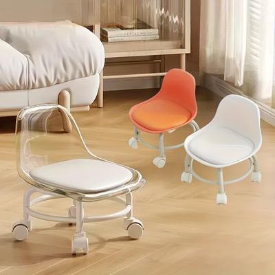 Круглый табурет для дома, утолщенный маленький стульчик, пластиковый круглый табурет, современный и простой высокий табурет, табурет для обеденного стола, штабелируемый