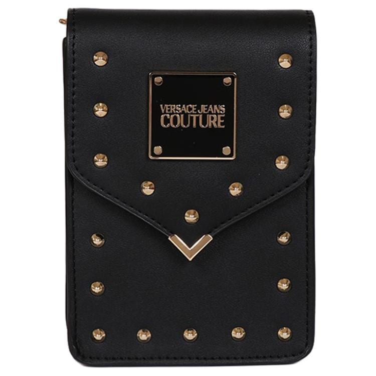 VERSACE JEANS COUTURE Pu Crossbody Bags Regular Women's Black E1VWAB7E71407899