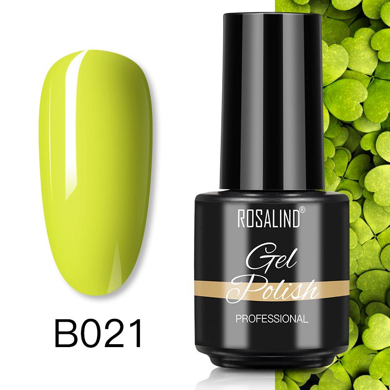 ROSALIND 7ml Soak Off Гель-лак яркий для дизайна ногтей LED / УФ-лампа