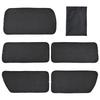 SEIWA IMP203 Magnetic Set of for Toyota Hiace 200 Light Blocking Grade 3 Light Blocking Car Sunshades for Car Camping Curtains, 5, Series, Black,