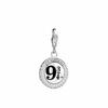 Harry Potter sterling silver Platform 9 3/4 clip charm with crystal Elements
