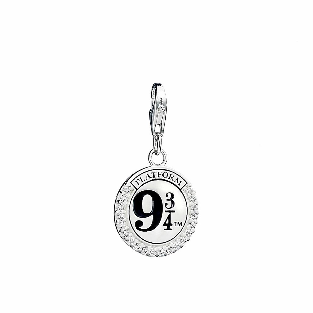 Harry Potter sterling silver Platform 9 3/4 clip charm with crystal Elements