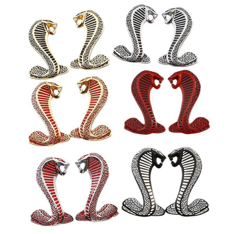 Металлическая решетка с эмблемой змеи кобры для Ford Mustang