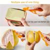 1pc Orange/lemon/grapefruit Plastic Plastic Peeler, Creative Cutter with Folding Handle, Kitchen Fruit and Vegetable Gadget