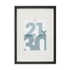 Wood slim photo frame 21x30cm
