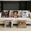 Ретро Фанк Певец BBruno MMarS Площадь Чехол на Подушку Дивана Однотонный Декор Гостиной Дома Чехол для Подушки