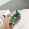 Green Ceramic Leaf Jewelry Dish INS Jewelry Display Tray Dish Holder Soap Dish  Christmas Gift