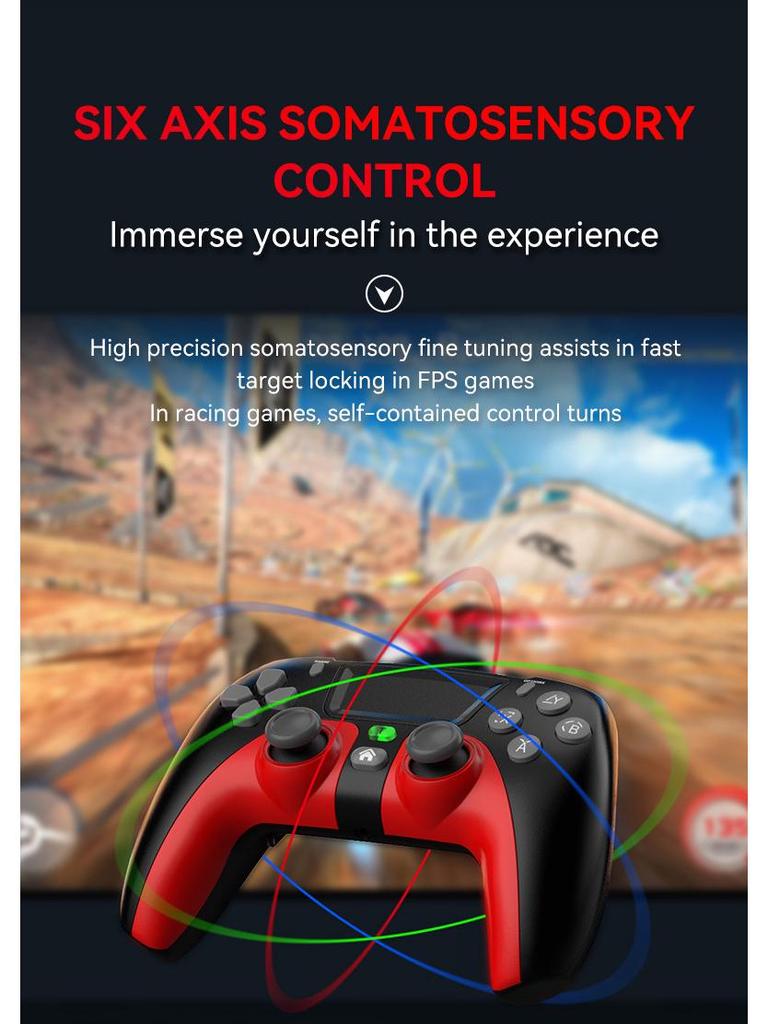 Беспроводной игровой контроллер Bluetooth PS4 для Slim/Pro с вибрацией