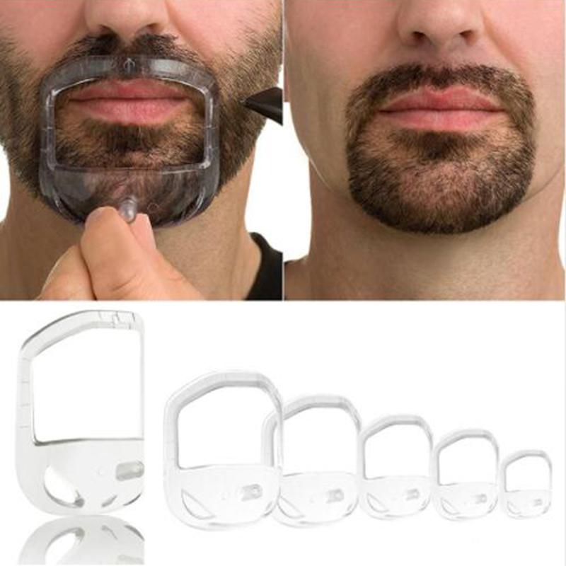 5Pcs/set Beard Comb Hairbrush Symmetric Cut Salon Mustache Beard Styling Template for Beard Shaping Trimming Tool