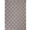 Living Room Rug Checkered Jute Look Beige 120x160