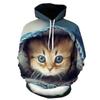 Мужские толстовки с капюшоном, забавный 3D аниме-принт, свободный повседневный пуловер большого размера, популярная уличная мода, мужская одежда в стиле хип-хоп