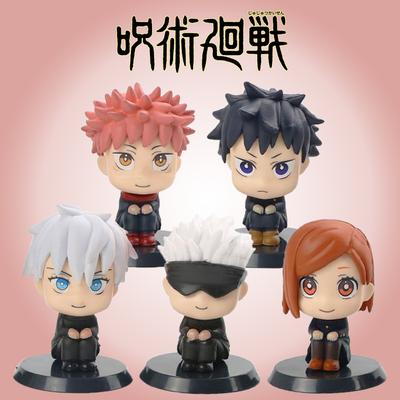 7 см Аниме Jujutsu Kaisen Фигурка Итадори Юдзи Годзё Сатору Фусигуро Мэгуми Кугисаки Милая Игрушка Украшение для Автомобиля ПВХ Модель Подарок