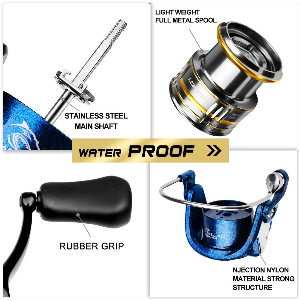 Металлическая прялка Yuantou Lure Wheel 5.2:1 5 + 1BB колесо для лески, морская удочка, колесо для рыбалки, колесо для лески