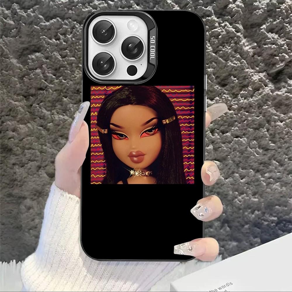 Cute Bratz Doll Phone Case For IPhone 16 15 14 13 12 11 Pro Max X XR XSMAX 8 7 Plus Matte Shockproof Back Cover
