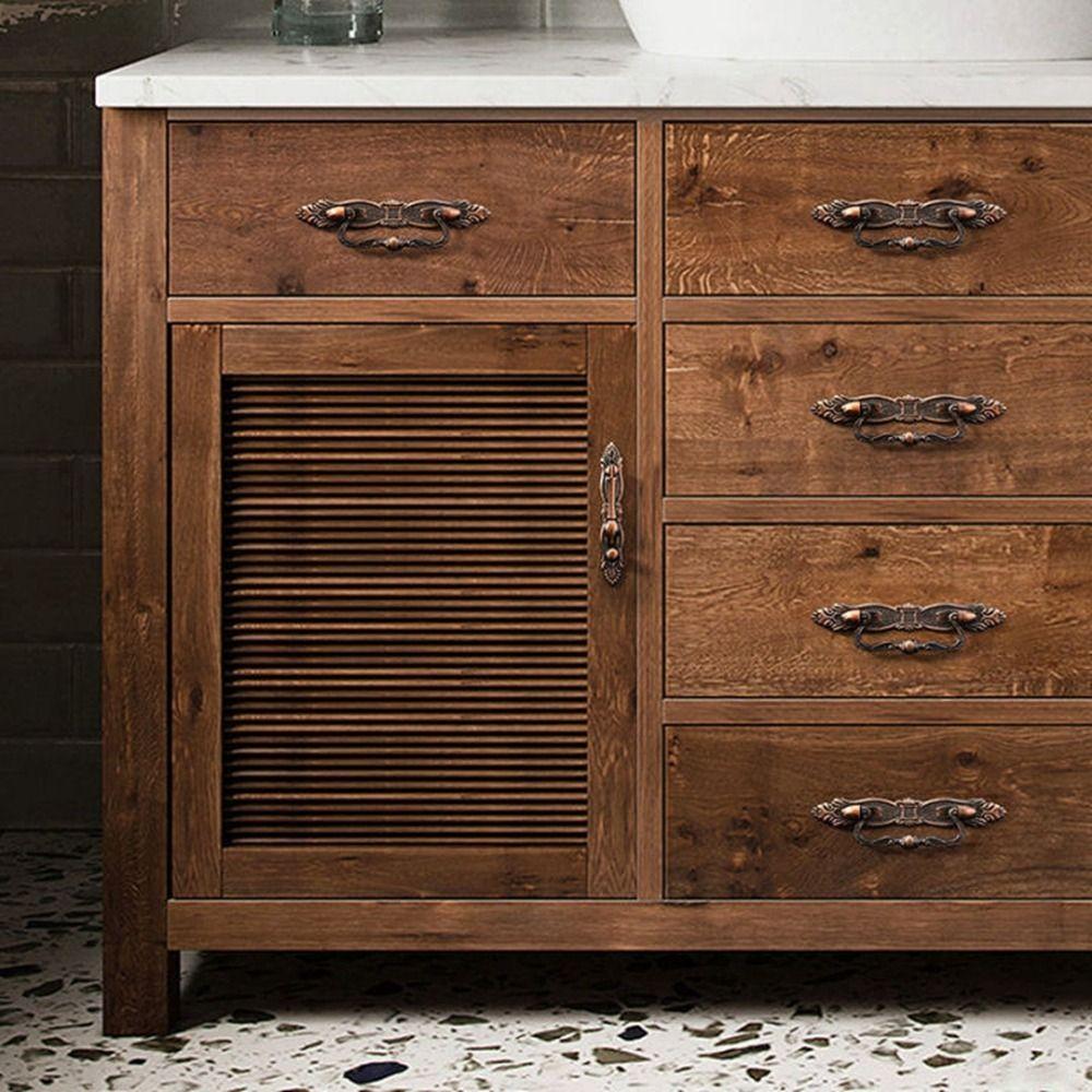 Винтажная ретро-резьба в полоску, мебельная ручка, ручка шкафа, ручка ящика для кухонного шкафа