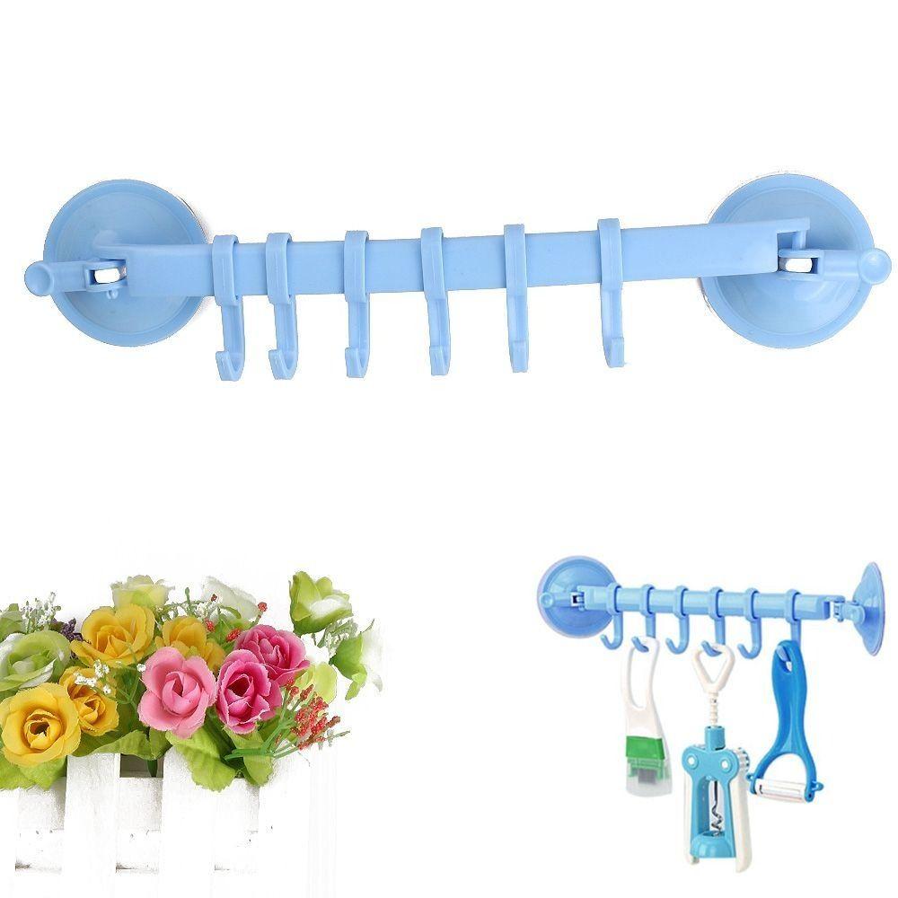 Полка для полотенец для ванной комнаты и кухни, регулируемая вакуумная присоска, держатели для хранения, крючки, регулируемая вешалка для крючков