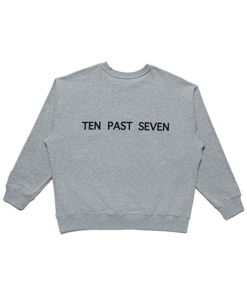 TEN PAST SEVEN Oversized Sweatshirt - Grey