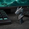 Мистический Дракон Домашний Декор 3D Печатная Древняя Скульптура-Бюст, Реалистичная Чешуя и Шипы, Цельнолитая Формовка с Несколькими Цветами, Компактное Украшение для