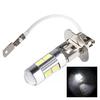 1pc 10SMD H3 LED 5630 DC 12V High Beam 360 Degree Super Bright Fog Light White for Car Driving