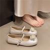 Fashion New Pearl Ballet Flats Single Shoes for Women Spring Summer 2025 Fashion Ladies Slip On Mary Janes Buckle Strap Women's Footwear