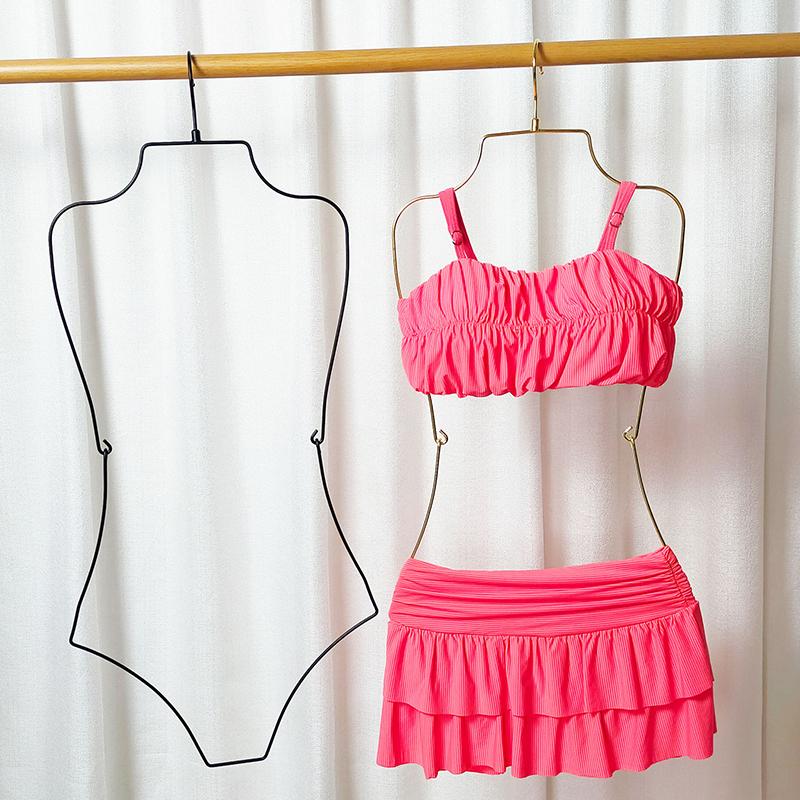 Вешалка для купальника из металлической проволоки, вешалка для бикини в форме тела, складная вешалка для хранения нижнего белья, вешалка для гардероба