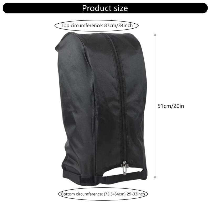 Golf Bag Rain Cover Hood Waterproofs Golf Bag Hood Cover Dustproof Golf Bag Protector for Tours Bags/Carry Cart/Stand Bags