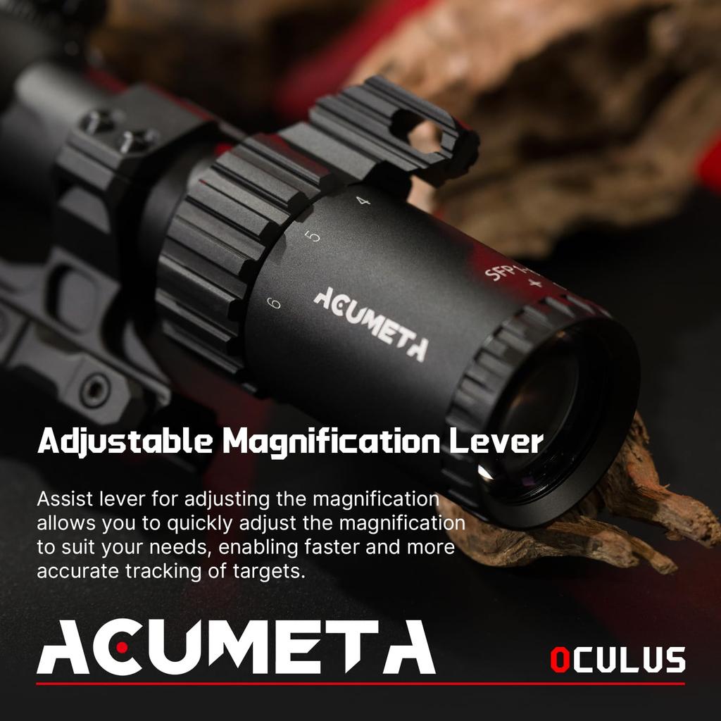 Прицел ACUMETA Oculus 1-6X24 SFP, 30мм труба, охотничий прицел с креплением для прицела на планку 20 мм