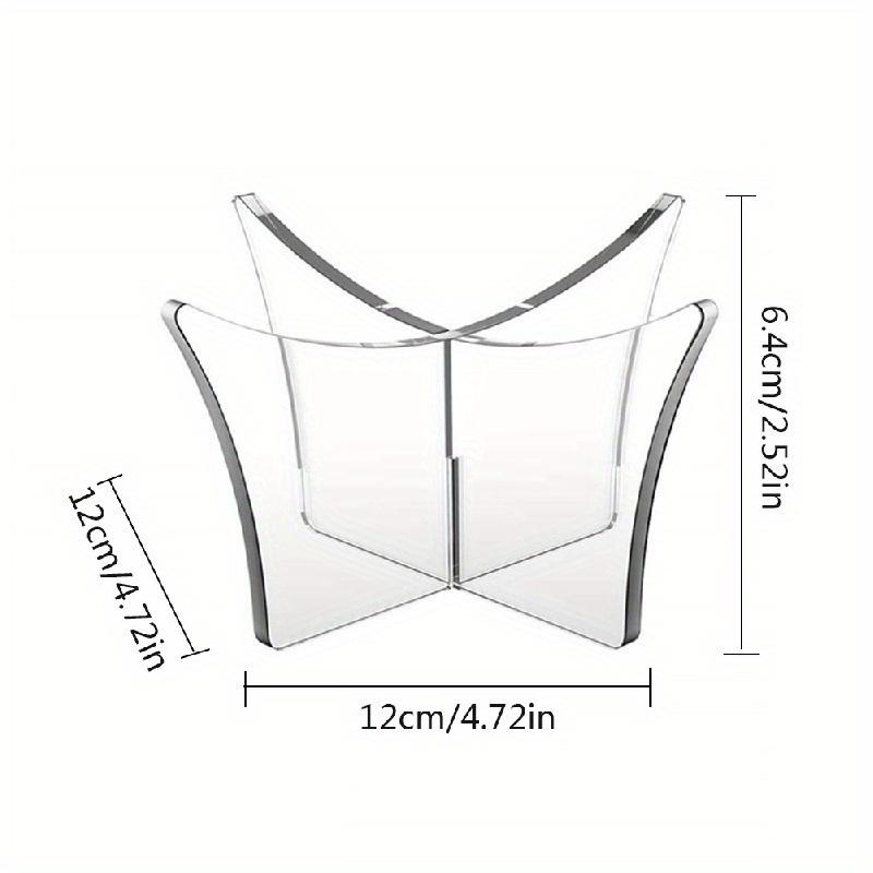 1 шт. Сверхпрочная акриловая подставка для мяча: Портативный аксессуар для отображения для баскетбола, футбола, соккера, регби и боулинга!