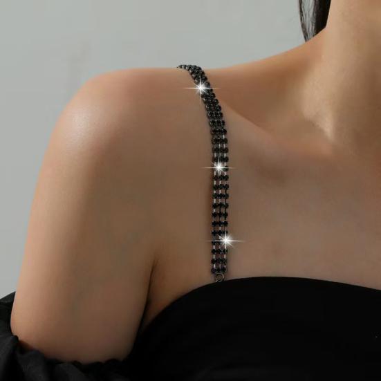 Bra Shoulder Strap Sparkling Rhinestone Anti-Slip Shoulder Straps Adjustable Women Underwear Accessories