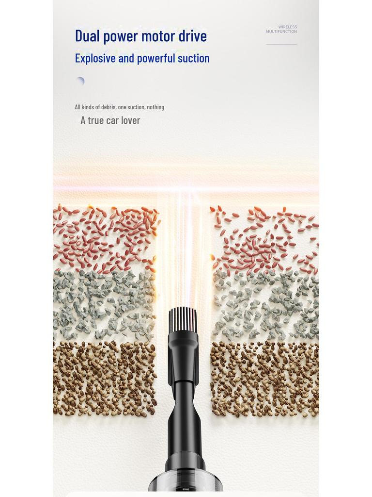 Портативный беспроводной воздуходув и пылесос — мощное всасывание, перезаряжаемый, для использования дома и в автомобиле