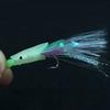 Tackle Soft Silicone head  Portable String hook Tied up Glow fish lure long tail  Soft bait
