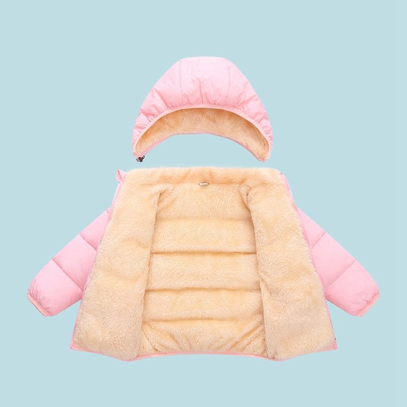 Детская стеганая куртка Детская бархатная теплая хлопковая стеганая куртка для мальчиков и девочек
