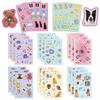 8 Cute Pet Ins Stickers Can Be Waterproof Diary Hand Stickers Gu Card Stickers DIY Decorative Stickers Ins Stickers