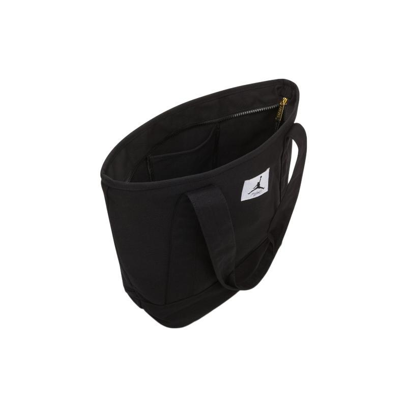 Jordan Хлопковый пэчворк Канвас Холщовая сумка Сумка-тоут Сумка для покупок Сумка через плечо Сумка ручная обычная унисекс черная Jordan JD2243019GS-002