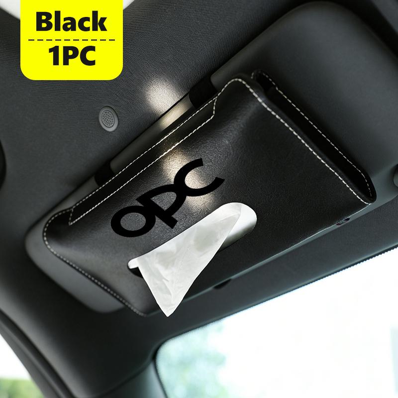 Car Sun Visor Armrest Seat Back Leather Tissue Box Cover Auto Interior Storage Decor For Opel Insignia Astra G J F K Vectra C H