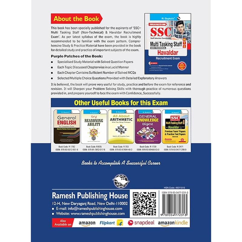 SSC: Multi Tasking Staff (NonTechnical) & Havaldar Recruitment Exam Guide