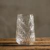 Large Capacity Heat-Resistant Spiral Glass Cup - Vertical Stripe Design