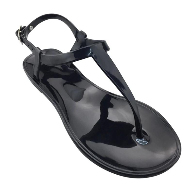 Празднуйте Прозрачная обувь Женская обувь-желе Сандалии для пляжного отдыха 2024 Новая Простая Модная Плоская обувь Женские шлепанцы Chaussure Femme